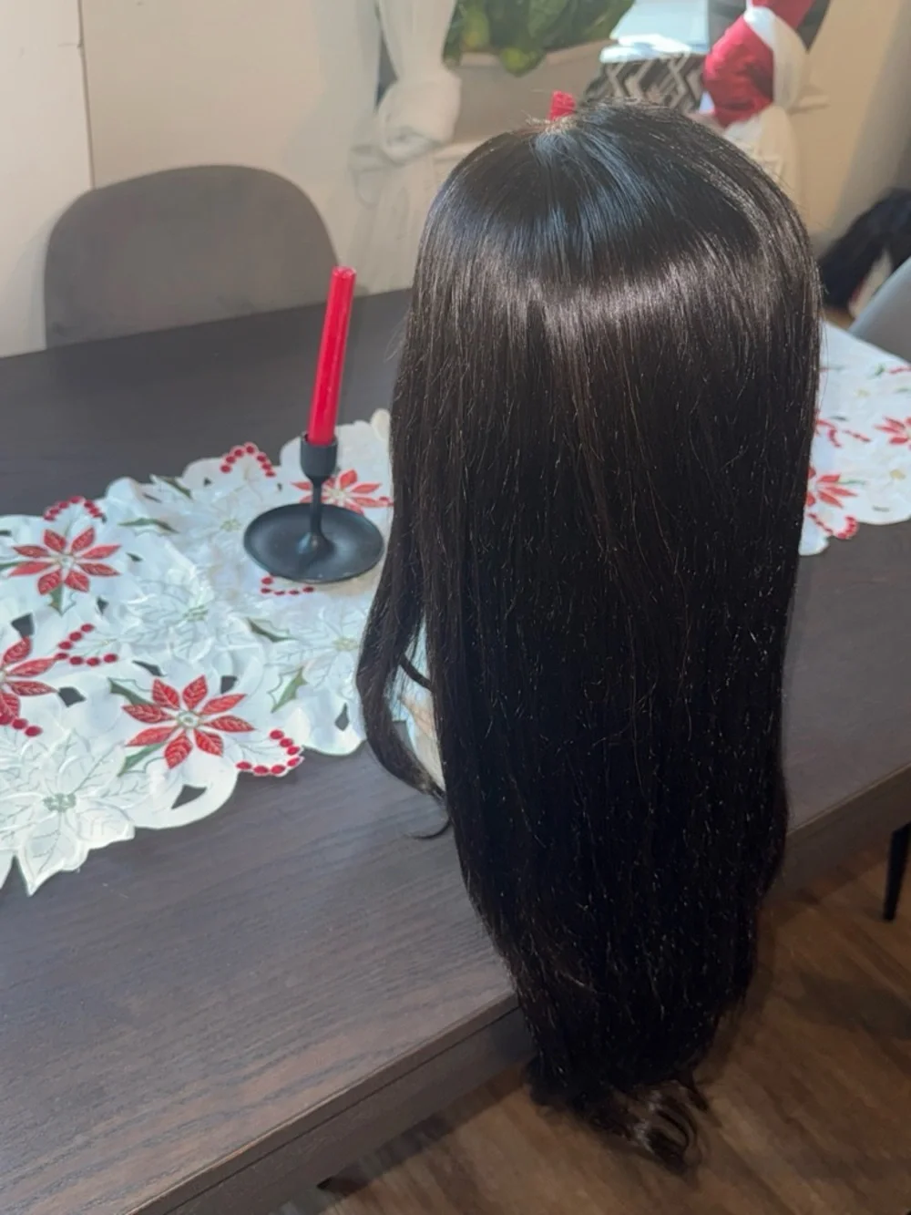 Vivica A. Fox Black Long Straight Women's 💯 Human Hair 26 inch wig-natural black
